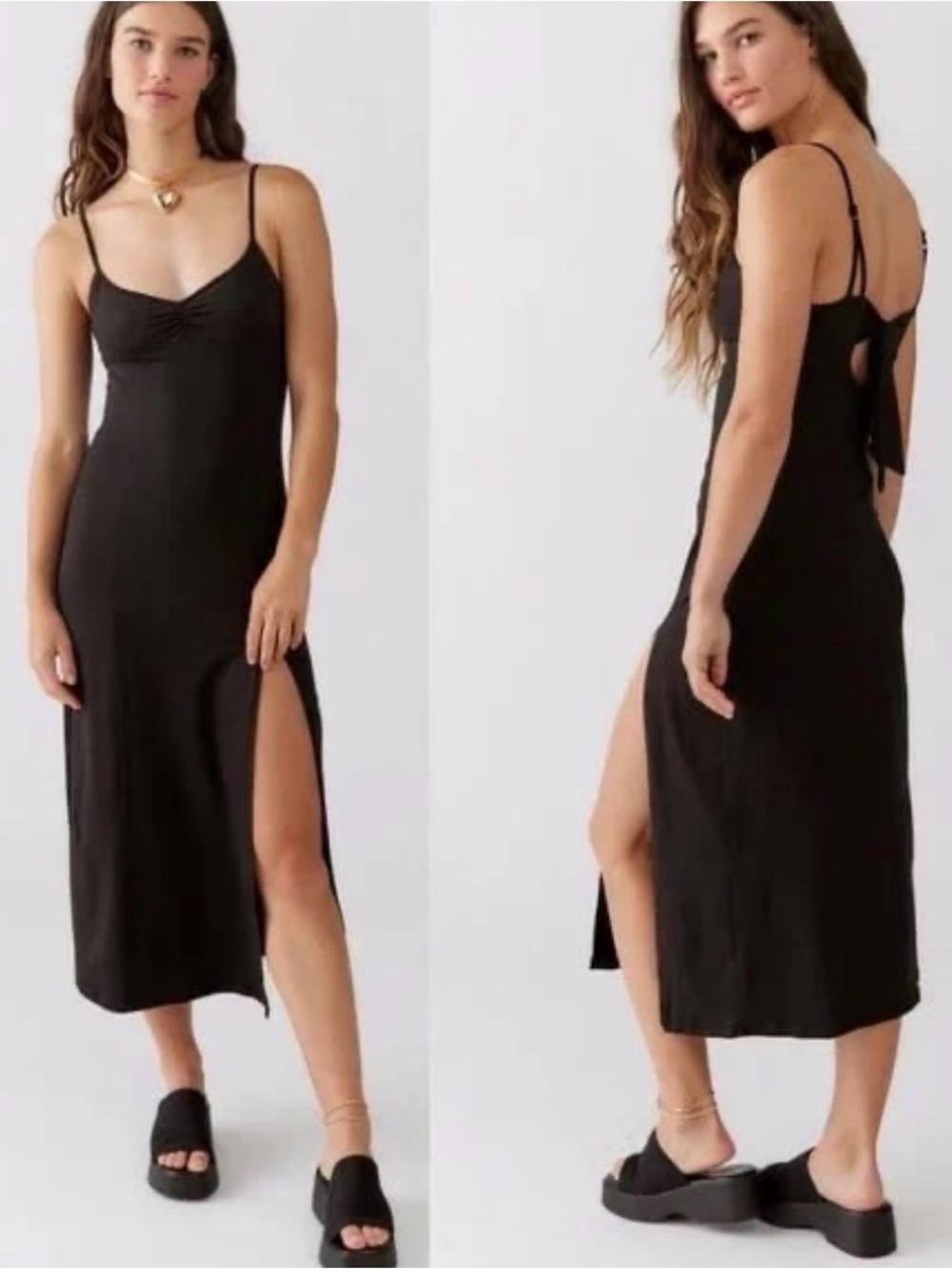Urban Outfitters Black Slip Dress - Size XS